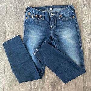 Great condition Tru Religion slim straight womens size 29